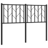 Tête de lit métal noir 120 cm 