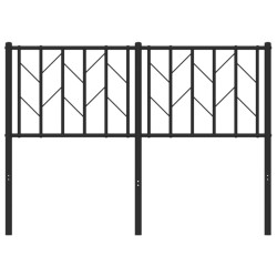 Tête de lit métal noir 120 cm 