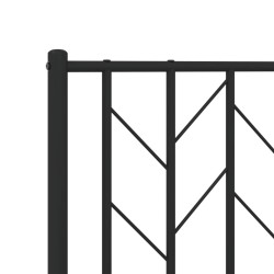 Tête de lit métal noir 120 cm 