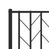 Tête de lit métal noir 120 cm 