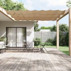 Auvent vertical Taupe 60x360 cm Tissu oxford 