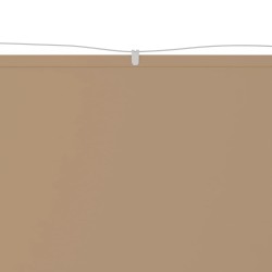 Auvent vertical Taupe 60x360 cm Tissu oxford 