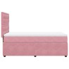 Sommier à lattes de lit avec matelas Rose 100x200 cm Velours 