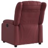 Fauteuil inclinable électrique Rouge bordeaux Similicuir 