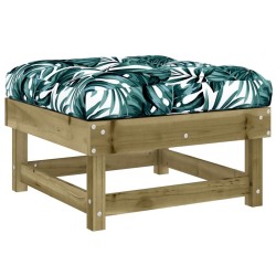 Salon de jardin 5 pcs avec coussins bois de pin imprégné 