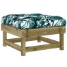 Salon de jardin 5 pcs avec coussins bois de pin imprégné 