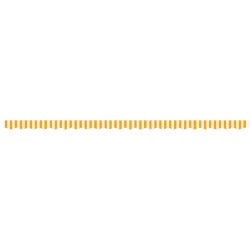 Tissu de remplacement de cantonnière d’auvent jaune blanc 5 m 