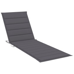 Chaise longue de jardin 2 places avec coussins Acacia solide 