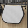 Support de tapis de selle noir fer 