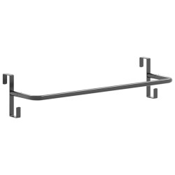 Support de tapis de selle noir fer 