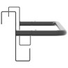 Support de tapis de selle noir fer 