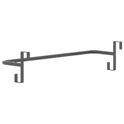 Support de tapis de selle noir fer 