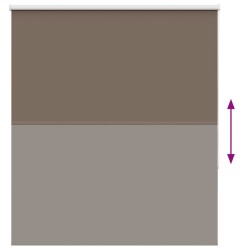 Store enrouleur occultant café 135x175cm largeur du tissu 