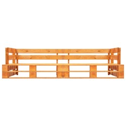 Canapés de jardin palette 2 pcs avec coussins sable pinède 