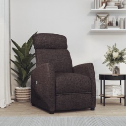 Fauteuil Marron foncé Tissu 