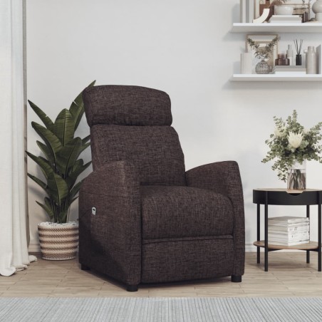 Fauteuil Marron foncé Tissu 