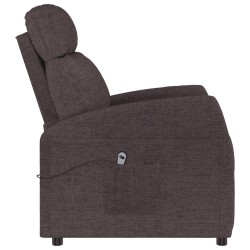 Fauteuil Marron foncé Tissu 