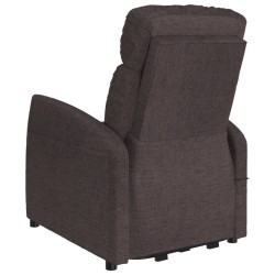 Fauteuil Marron foncé Tissu 