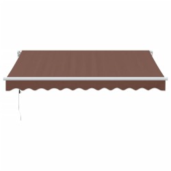 Auvent rétractable automatique marron 300x250 cm 