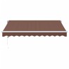Auvent rétractable automatique marron 300x250 cm 