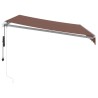 Auvent rétractable automatique marron 300x250 cm 