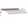 Auvent rétractable automatique marron 300x250 cm 
