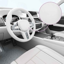 Films 4D de voiture 2 pcs Blanc 100x150 cm+50x150 cm 