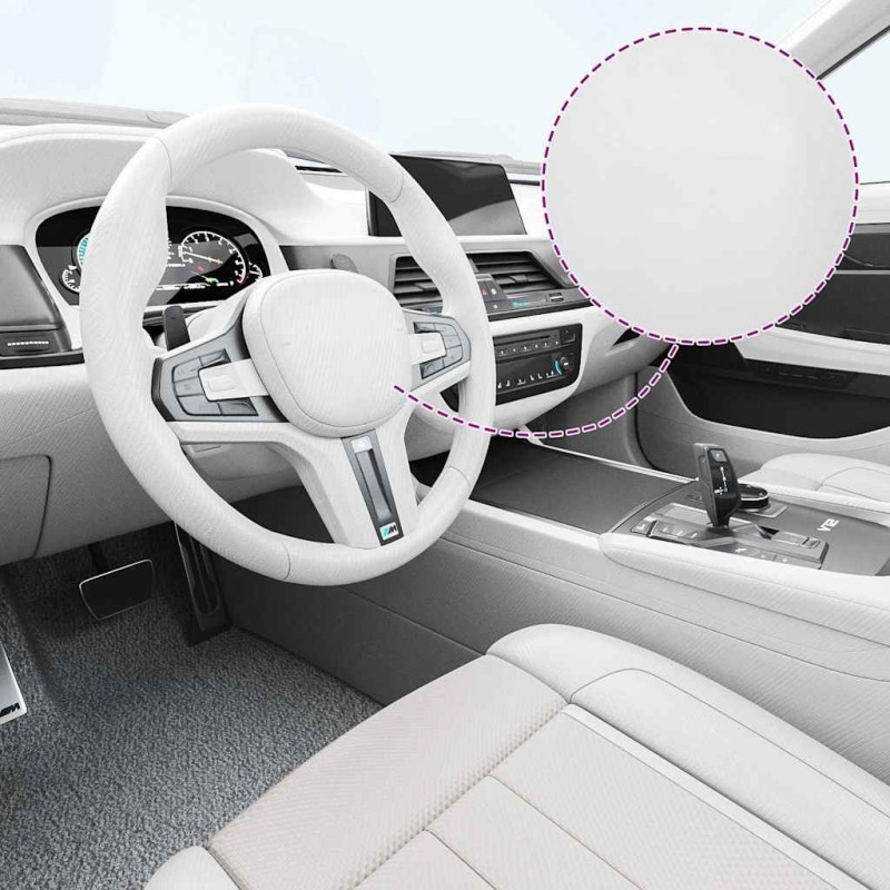 Films 4D de voiture 2 pcs Blanc 100x150 cm+50x150 cm 