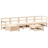 Salon de jardin 7 pcs Bois de pin massif 