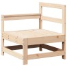 Salon de jardin 7 pcs Bois de pin massif 