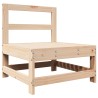 Salon de jardin 7 pcs Bois de pin massif 