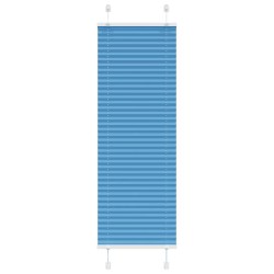 Store plissé bleu 45x100 cm largeur du tissu 44,4 cm polyester 