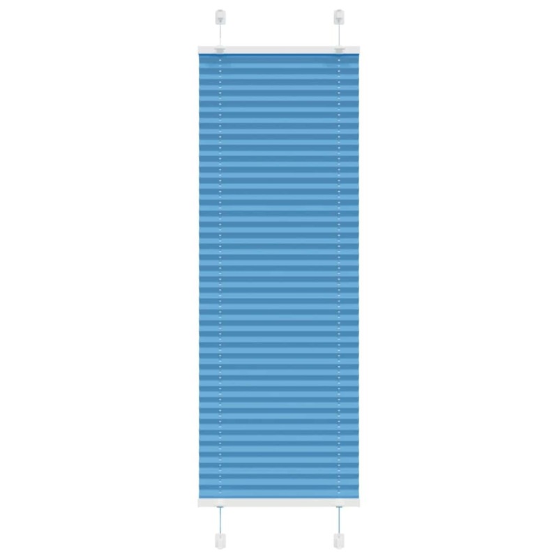 Store plissé bleu 45x100 cm largeur du tissu 44,4 cm polyester 