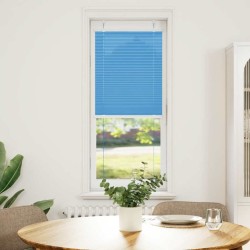 Store plissé bleu 45x100 cm largeur du tissu 44,4 cm polyester 