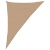 Voile d'ombrage 160 g/m² Taupe 4x5x6,8 m PEHD 