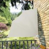 Auvent latéral pliable de balcon Crème 140x140 cm 