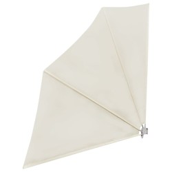 Auvent latéral pliable de balcon Crème 140x140 cm 
