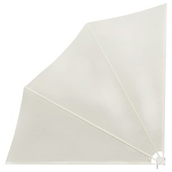 Auvent latéral pliable de balcon Crème 140x140 cm 