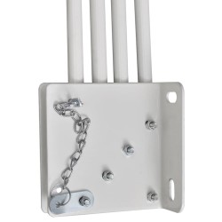 Auvent latéral pliable de balcon Crème 140x140 cm 