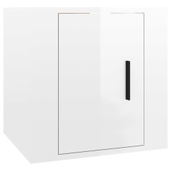 Ensemble de meubles TV 8 pcs Blanc brillant Bois d'ingénierie 