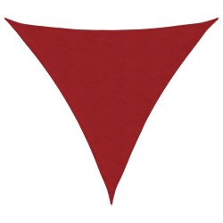 Voile de parasol tissu oxford triangulaire 4,5x4,5x4,5 m rouge 