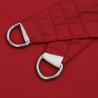 Voile de parasol tissu oxford triangulaire 4,5x4,5x4,5 m rouge 