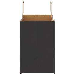 Sacs en papier 50 pcs avec poignées noir 26x17x25 cm 