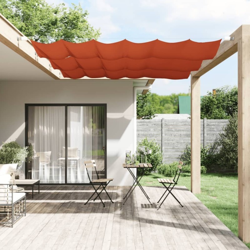 Auvent vertical Terre cuite 60x360 cm Tissu oxford 