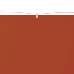 Auvent vertical Terre cuite 60x360 cm Tissu oxford 