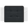 Coussin de tête de lit noir et blanc 80 cm similicuir 