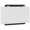 Coussin de tête de lit noir et blanc 80 cm similicuir 