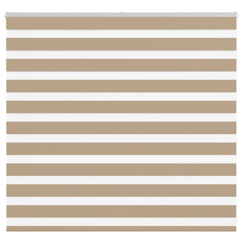 Store zèbre marron sable largeur du tissu 150,9 cm polyester 