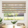 Store zèbre marron sable largeur du tissu 150,9 cm polyester 