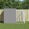Niche pour chien avec cour gris clair 214x253x181 cm 